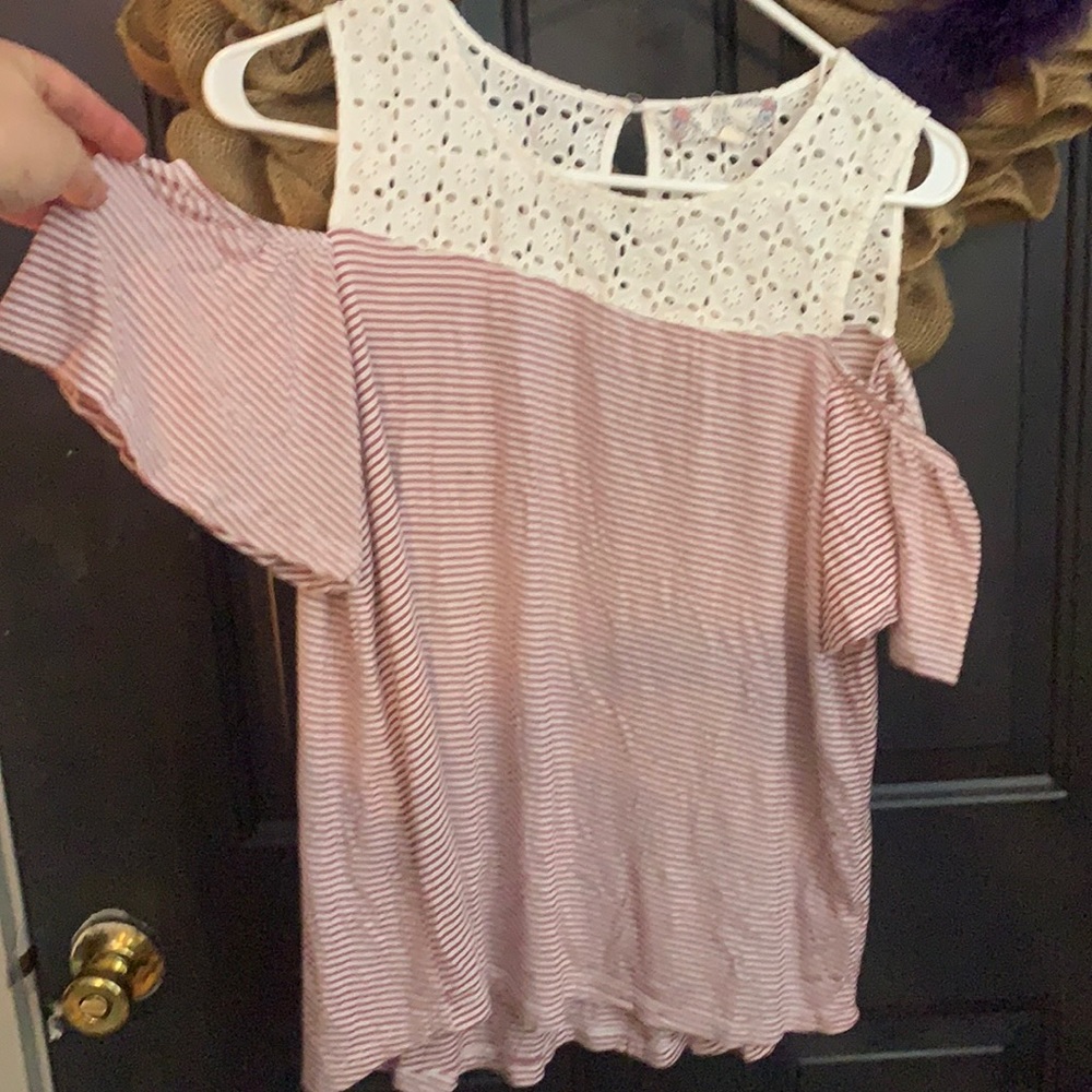 Pink rose top
